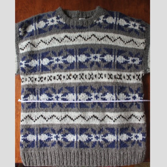 XL mens (or XXL Womens) 100% Wool Sweater - Picture 6 of 8